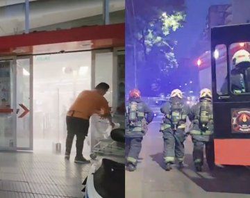 Incendio en un reconocido supermercado en Belgrano: tres personas debieron ser asistidas