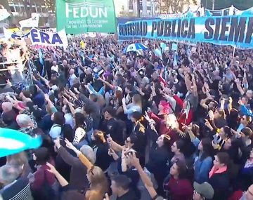 Así sonó el Himno Nacional en la cuarta Marcha Federal Universitaria