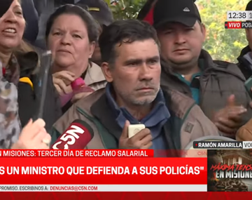 Sigue el acampe de la policía misionera: No somos delincuentes