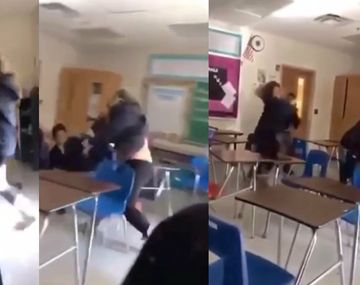 Escándalo en una escuela: una profesora se agarró a las piñas con un alumno