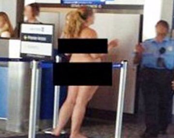 Estados Unidos: se paseó desnuda por el aeropuerto de Denver