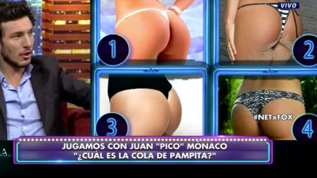 VIDEO: Pico Mónaco tuvo que adivinar en vivo cuál es la cola de Pampita