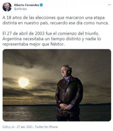El mensaje de Alberto Fernández en las redes sociales