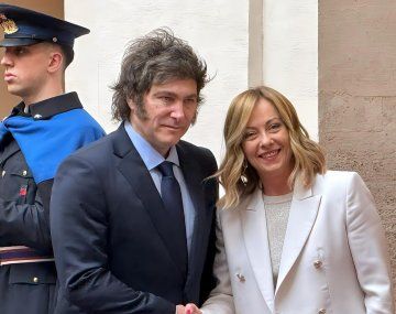 Javier Milei se reunió con la primera ministra de Italia Giorgia Meloni