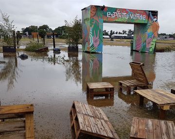 Temporal en Lollapalooza Crédito: @sasonena