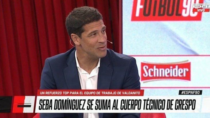 Sebastián Domínguez deja la TV y se suma a un cuerpo técnico