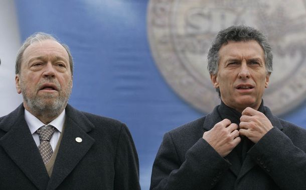 Hugo Biolcati y Mauricio Macri