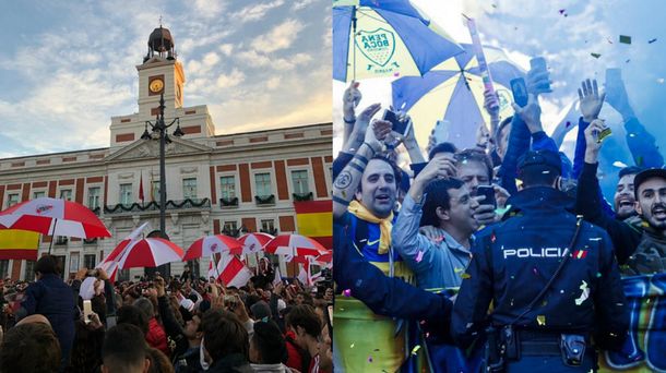 Ya se juega la Superfinal: los hinchas de River y Boca coparon Madrid