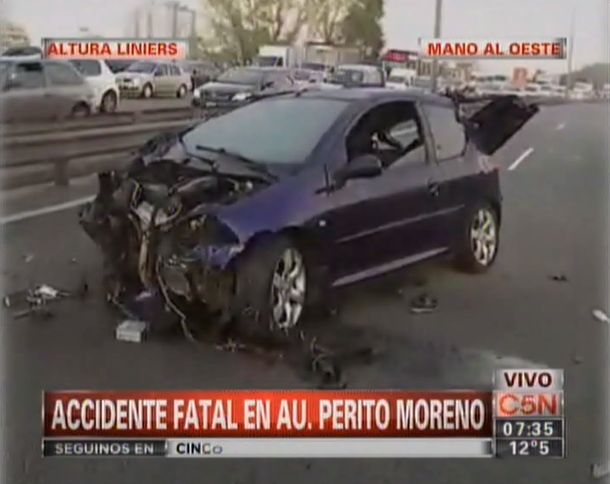 Era robado el auto del impresionante choque en la Perito Moreno