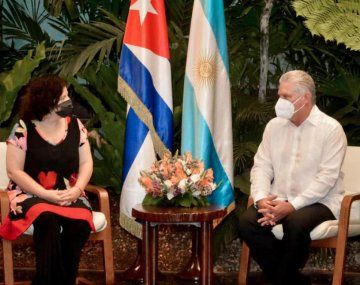 En busca de más vacunas: Vizzotti se reunió con el presidente de Cuba