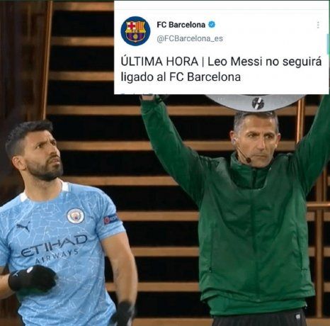 Los memes por la salida de Messi de Barcelona