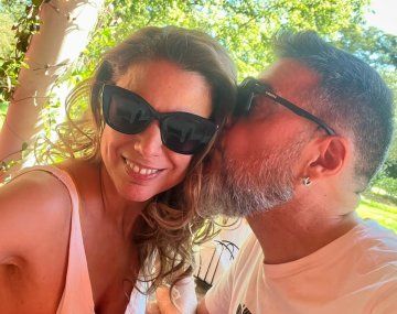 Marina Calabró y Rolando Barbano, enamorados.