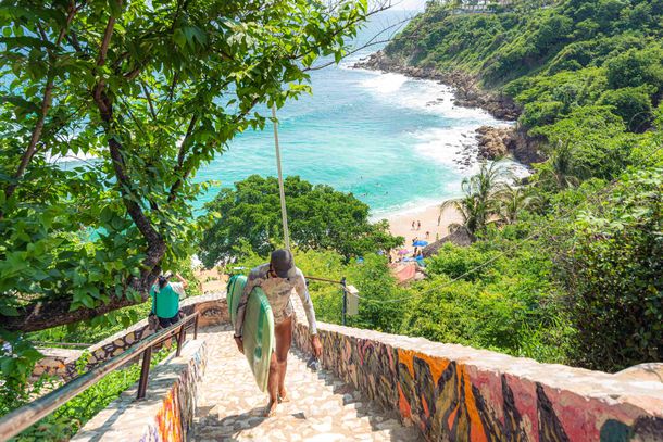 La increíble playa de Oaxaca.