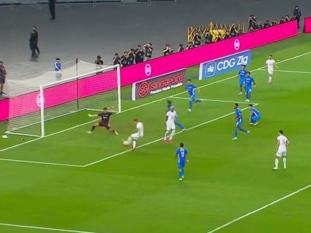 Está afilado: Giovani Lo Celso se anotó en la goleada del Tottenham en Singapur