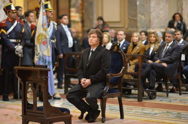 Javier Milei en el Tedeum