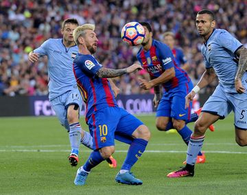 Lo que le faltaba: Lionel Messi dio una asistencia... ¡de chilena!