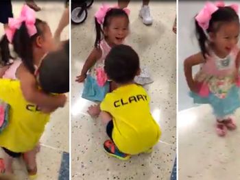 Mejores amigos en un orfanato se reencontraron