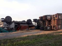 Asi quedaron los camiones