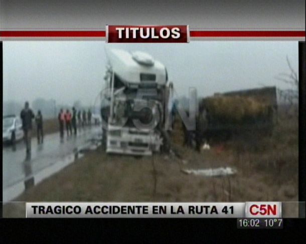 Un muerto al chocar dos camiones en San Antonio de Areco