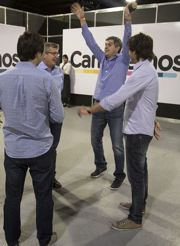 Los festejos de Macri presidente