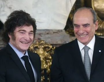 Javier Milei y Guillermo Francos.