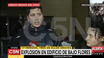 fue un estruendo igual al de la amia, relato un vecino del edificio en bajo flores fue un estruendo igual al de la amia, relato un vecino del edificio en bajo flores