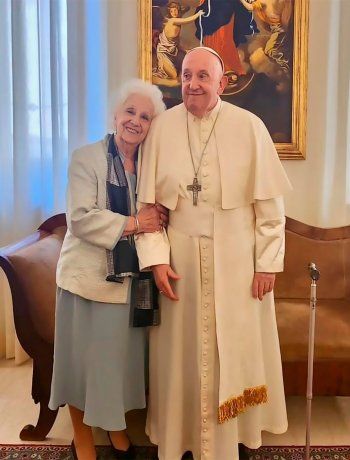 Estela de Carlotto aseguró que el Papa quiere venir a la Argentina