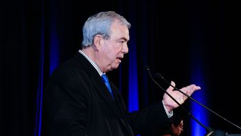 Luis Alberto Heber, ministro del Interior durante el encuentro de la Asociación de Dirigentes de Marketing del Uruguay (ADM). Luis Alberto Heber, ministro del Interior durante el encuentro de la Asociación de Dirigentes de Marketing del Uruguay (ADM).