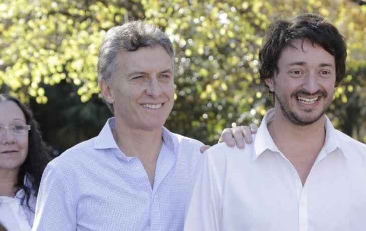 El ex presidente Mauricio Macri junto a Martín Yeza, intendente de Pinamar.