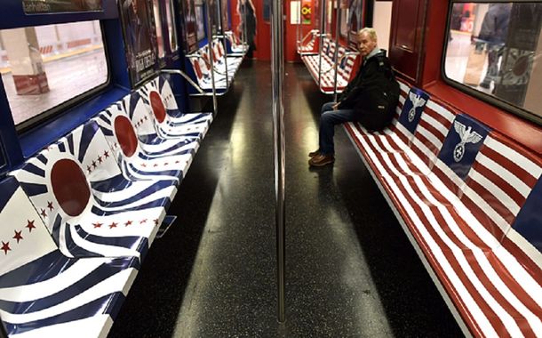 Amazon retira promoción de estética nazi del subte de Nueva York