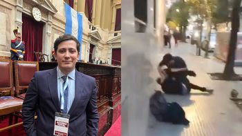 Polémico video del libertario Mariano Pérez a las piñas en la calle: Pegá más fuerte