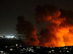 Bombardeos israelías sobre el Líbano.