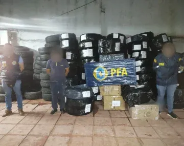 Misiones: secuestraron casi 300 cubiertas ingresadas en forma ilegal desde Paraguay