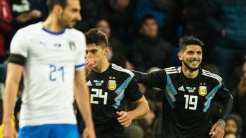 ¡buffon en modo estatua!: el golazo de banega para argentina ante italia ¡buffon en modo estatua!: el golazo de banega para argentina ante italia