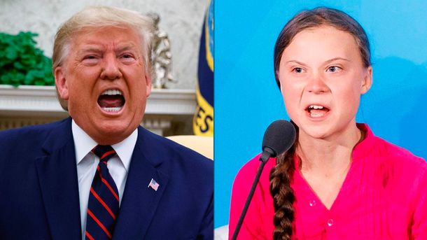 Estallaron las redes con la venganza de Greta Thumberg ante un iracundo Donald Trump
