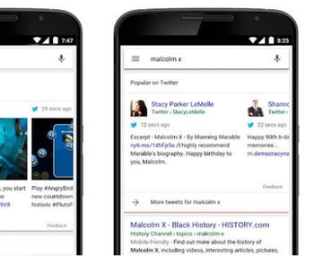 Google muestra tuits relevantes en resultados de búsqueda