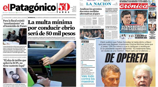 Tapas de diarios del sábado 18 de marzo de 2017