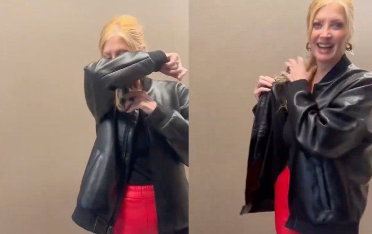 Yuyito González se probó la misteriosa campera de Milei y reveló un detalle inédito