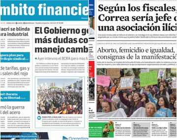 Tapas de diarios del viernes 9 de marzo de 2017