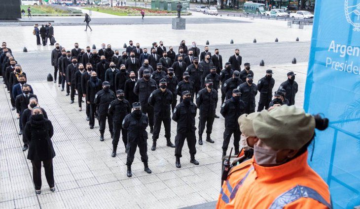 Avanza en el CCK la vacunación de personal de Fuerzas Armadas y Seguridad