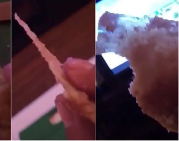 La mamá se descompuso por unas milanesas y él mostró de qué están hechas