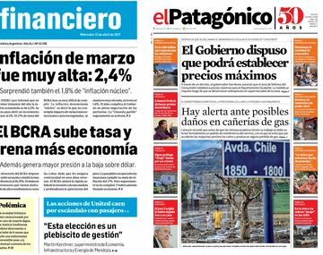 Tapas de diarios del miércoles 12 de abril de 2017