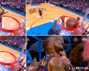 Papelón de LeBron: la quiso volcar