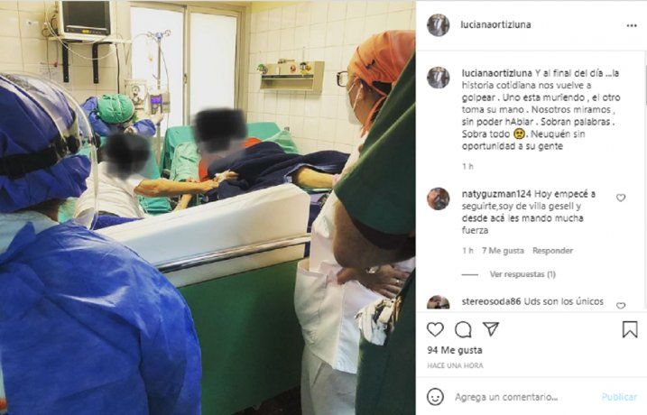 La foto trágica que describe el drama que se vive en los hospitales de todo el país