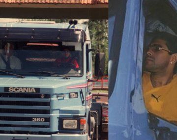 En este lugar está guardado el Scania de Diego Maradona