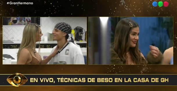 Nenu López y Zunino dieron clases de besos en Gran Hermano.