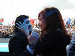 Diego Armando Maradona y Cristina Kirchner