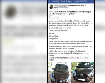 Insólito: le robaron el auto y lo recuperó porque lo vendían por Facebook