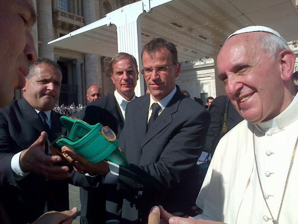 El Papa recibió a Maravilla Martínez en el Vaticano