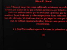 La página del diario El Litoral fue hackeada&nbsp;